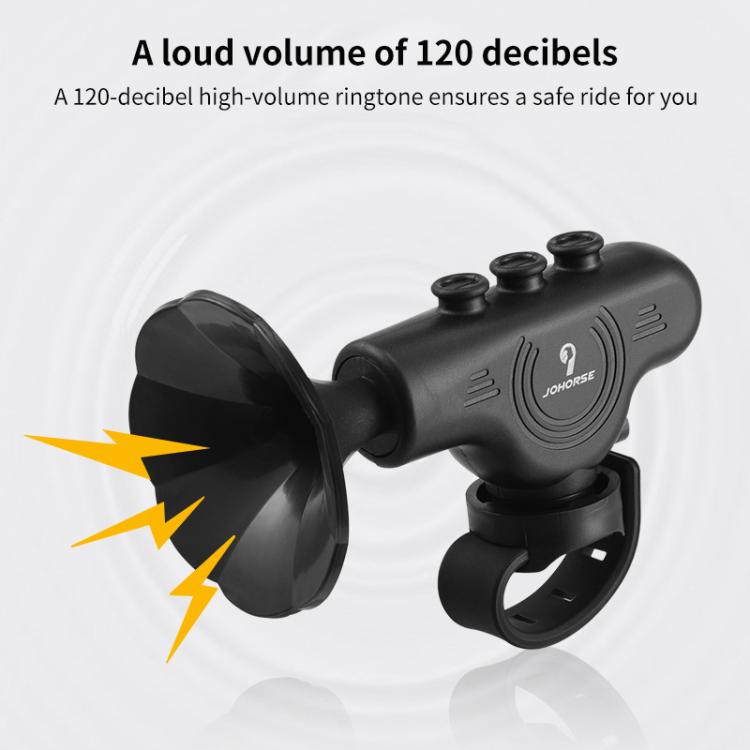 Electronic Cycling Bell Handlebar Horns Rechargeable Electric Bell Waterproof Adjustable Siren, Rechargeable Electric Bell