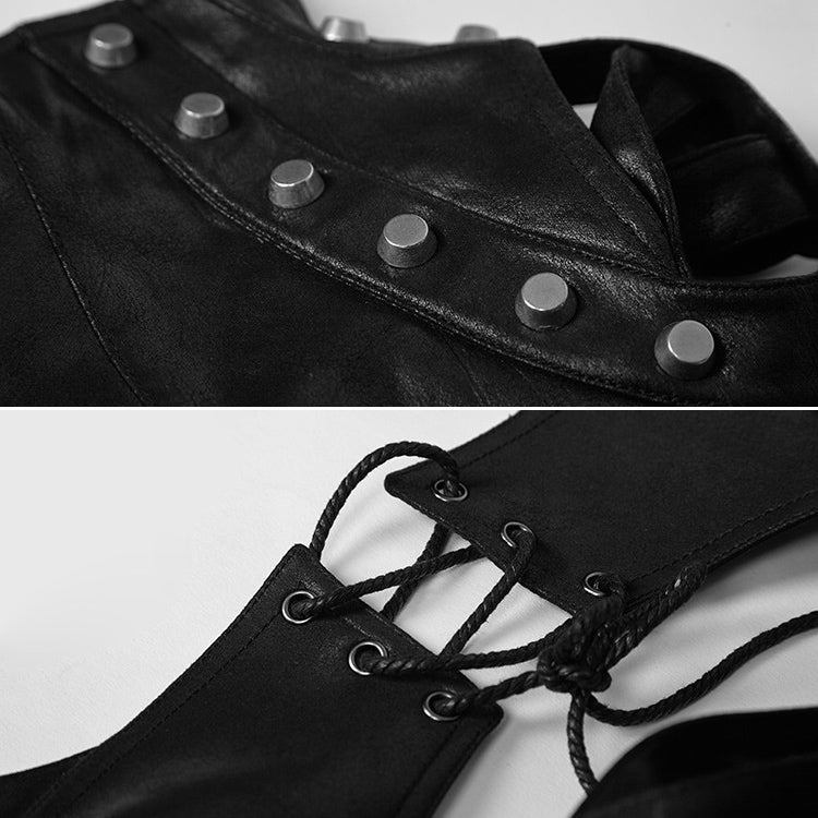 FHG303BK Leather Armor Shape One-shoulder Bag for Ladies