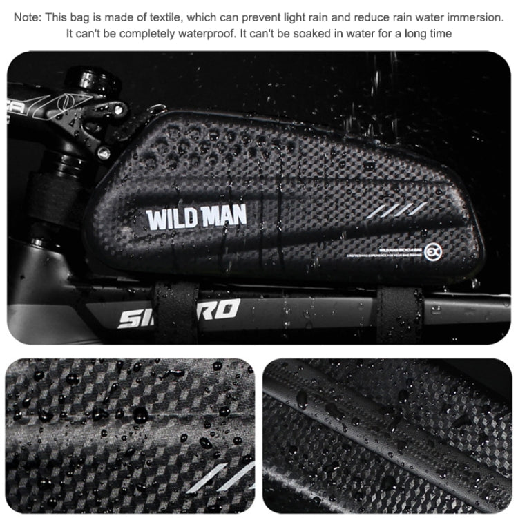 WILD MAN EX Waterproof Front Bag MTB Mobile Phone Sets Bicycle Tube Bag Riding Accessories