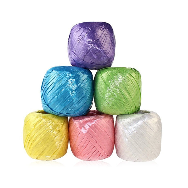 Plastic Strapping Packing Rope Tear Film Straw Rope, Random Color Delivery
