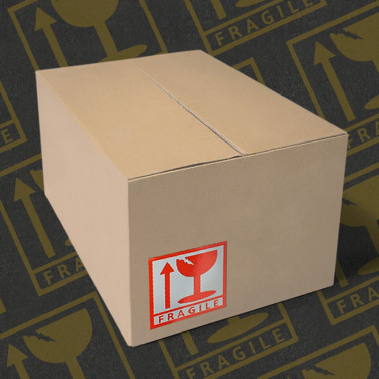 1000 PCS Self-adhesive English Warning Sticker Fragile Label, Size: 5.5x5.5cm