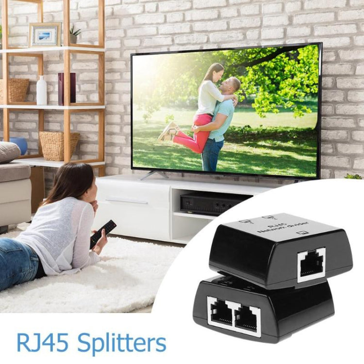 RJ45 to 2 x RJ45 Ethernet Network Coupler Thunder Lightning Protection