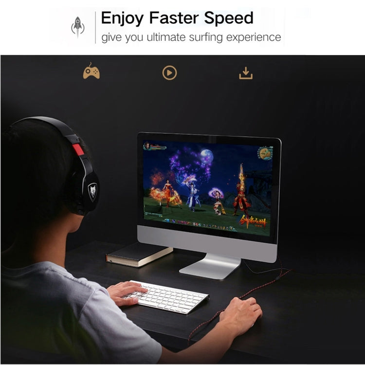 REXLIS 2m CAT6 Retractable Flat RJ45 Ethernet Network LAN Cable