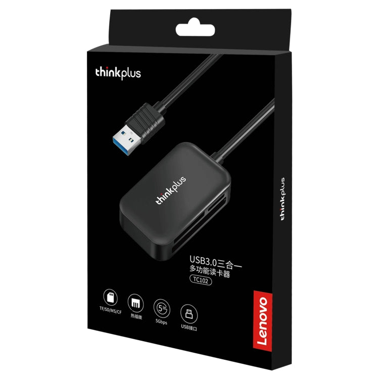 Lenovo thinkplus TC102 USB 3 in 1 Multi-function Card Reader