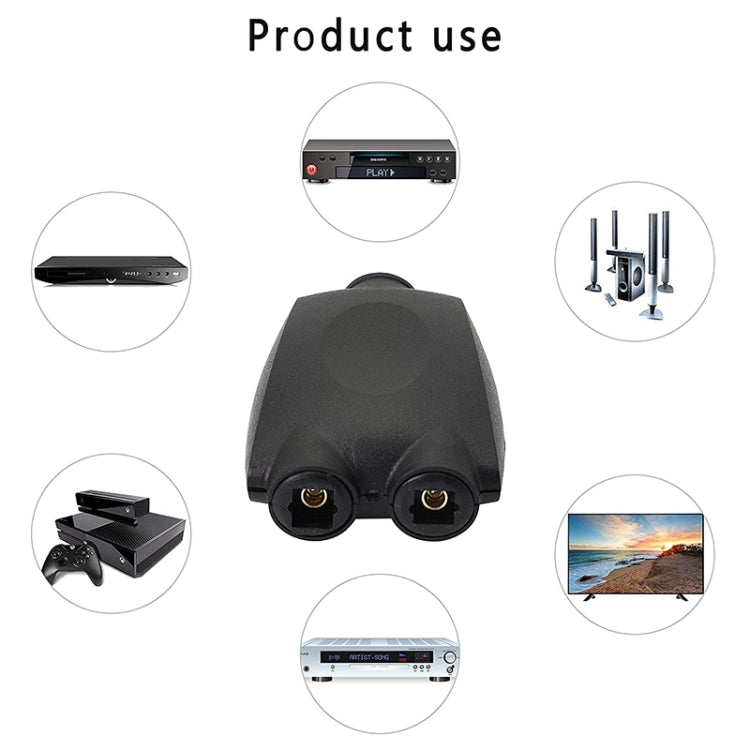 QHG03 Spdif Square Opening 1 In 2 Out Switch/Splitter with IR Remote