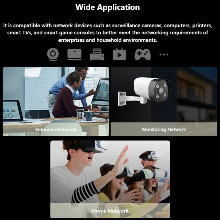 Tenda SG108M All Gigabit Ports High-speed Network 8-Port Ethernet Switch 1000Mbps Fast LAN HUB