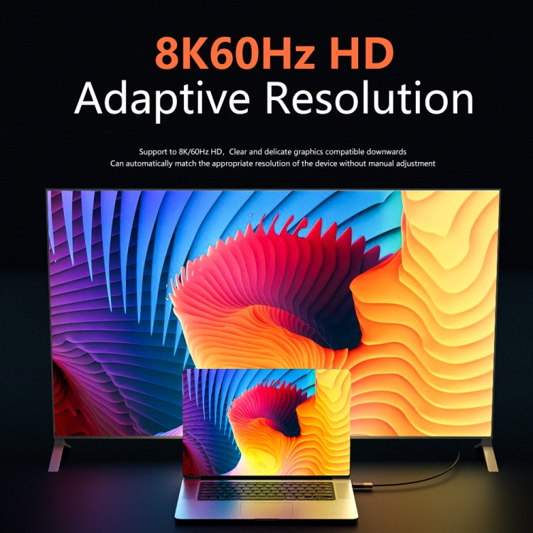 8K 60Hz HDMI Female to DP Male Adapter
