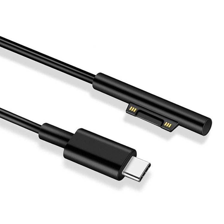 Surface Pro 7 / 6 / 5 to USB-C / Type-C Male Interfaces Power Adapter Charger Cable for Microsoft Surface Pro 7 / 6 / 5 / 4 / 3 / Microsoft Surface Go
