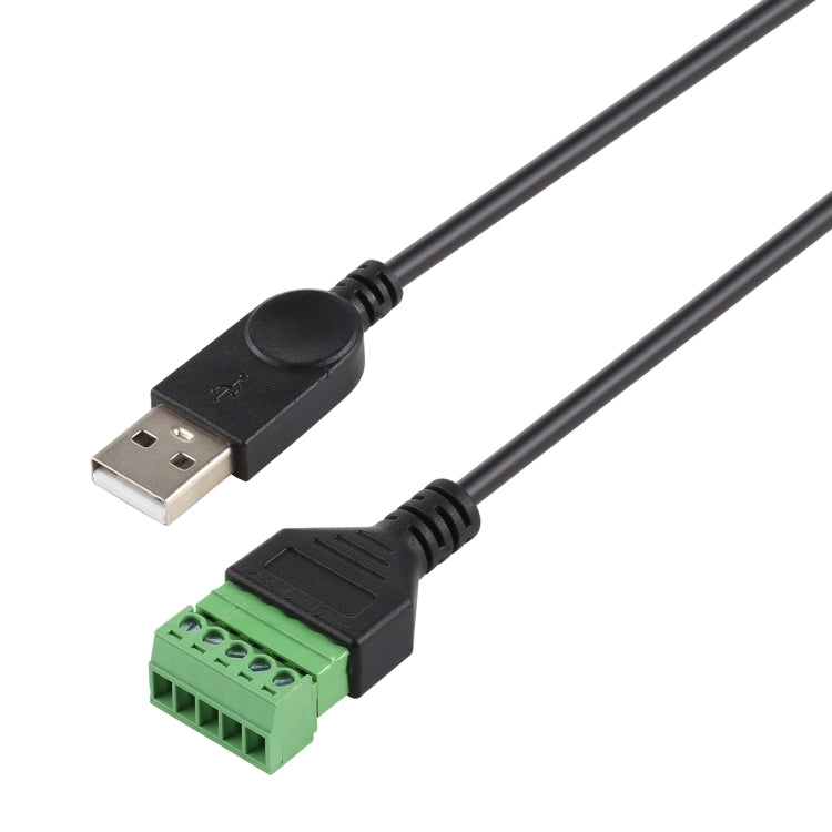 USB Male to 5 Pin Pluggable Terminals Solder-free USB Connector Solderless Connection Adapter Cable, Length: 30cm