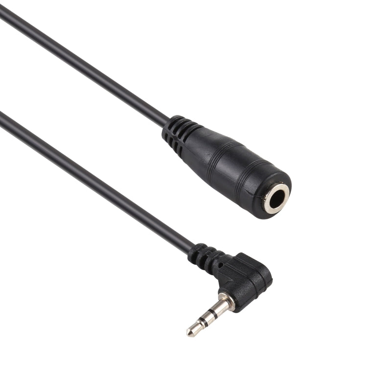 2.5mm Right Angle Male Plug to 3.5mm Female Jack Stereo AUX Audio DC Power Adapter Converter Cable, Length: 14cm