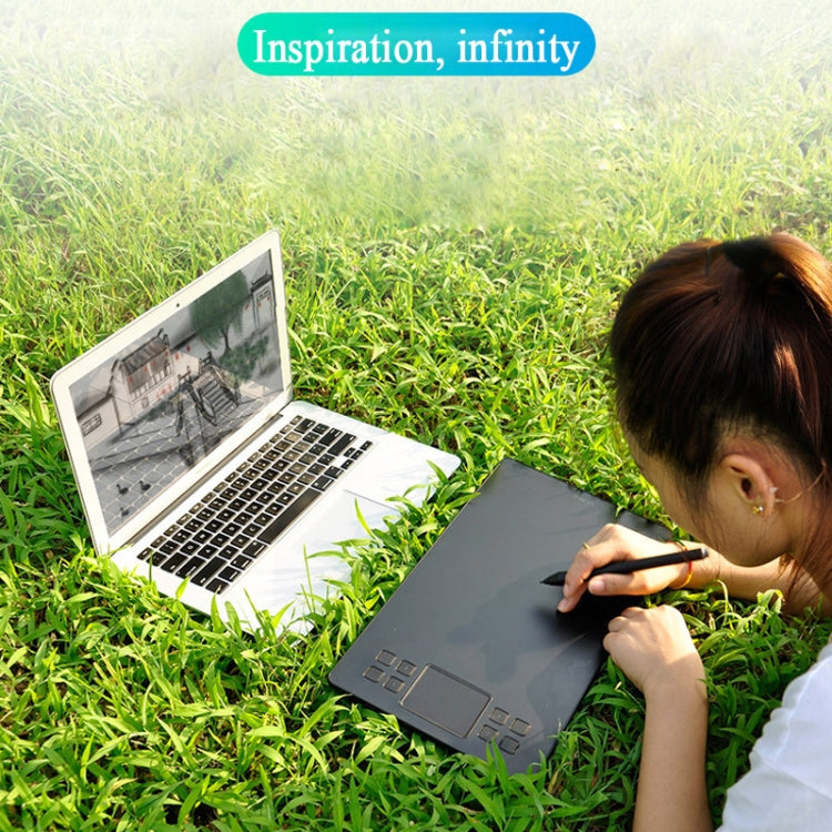 VEIKK A50 10x6 inch 5080 LPI Smart Touch Electronic Graphic Tablet, with Type-c Interface