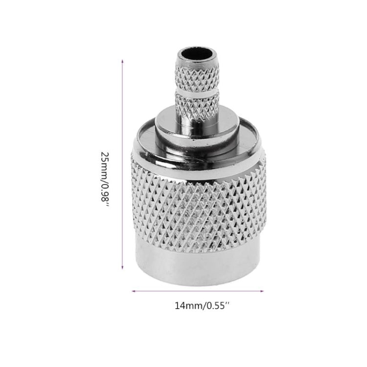 10 PCS TNC Male RF Coax Connector for Cable RG58 RG142 RG400 LMR195