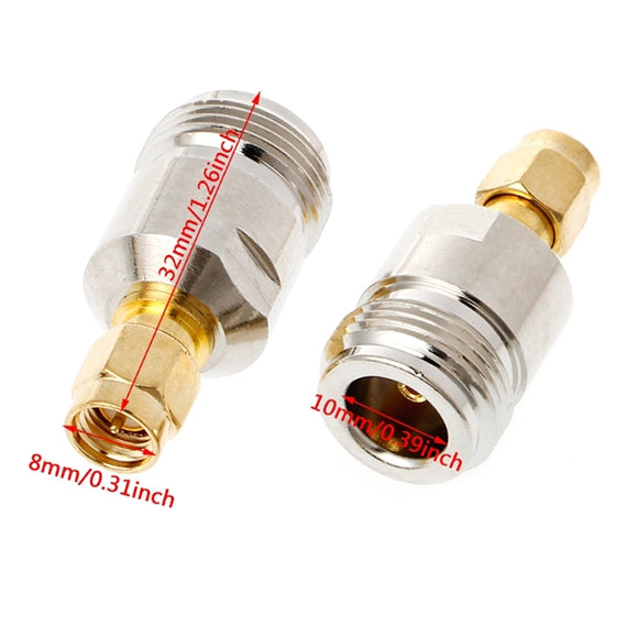 2 PCS SMA Male to N Female RF Coaxial Connector