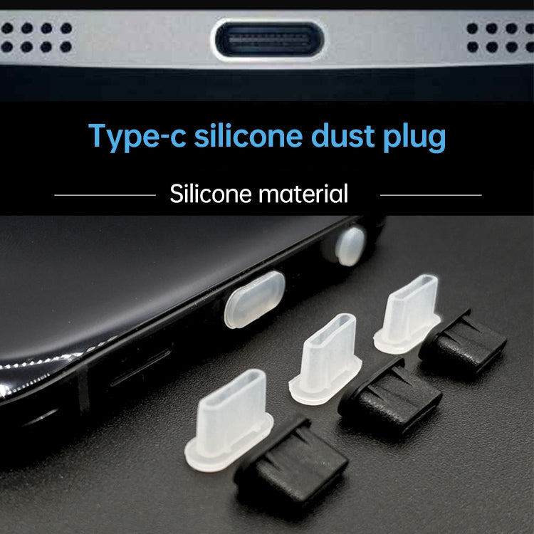 20 PCS Silicone Anti-Dust Plugs for USB-C / Type-C Port