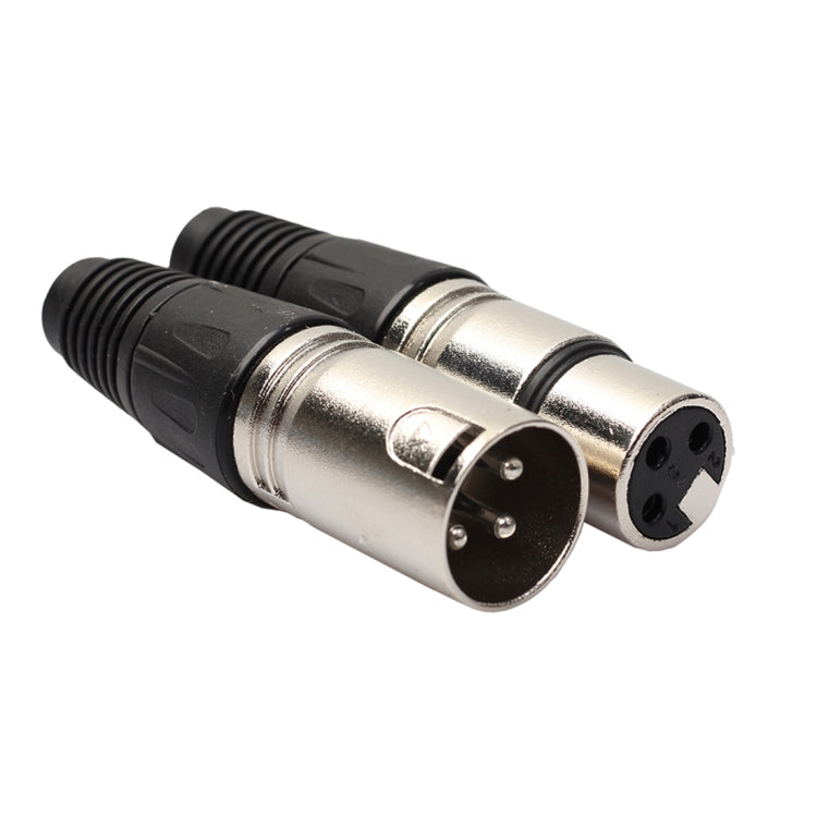 5 Pairs 3 Pin XLR Plug Male + Female Jack Mic Jack Plug Socket Connector