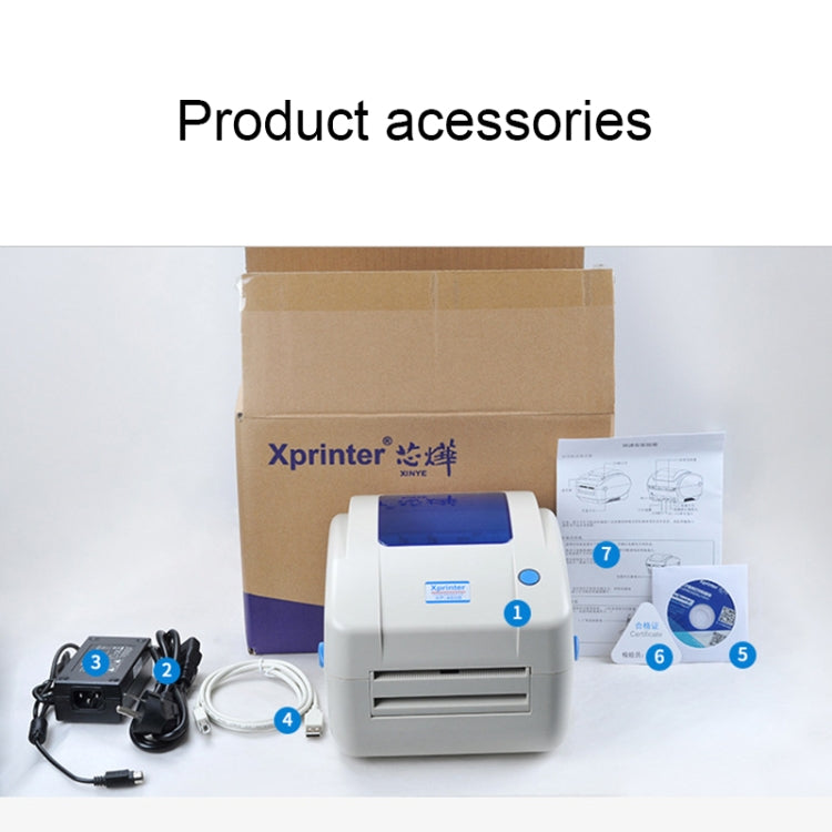 Xprinter XP-460B USB Port Thermal Automatic Calibration Barcode Printer
