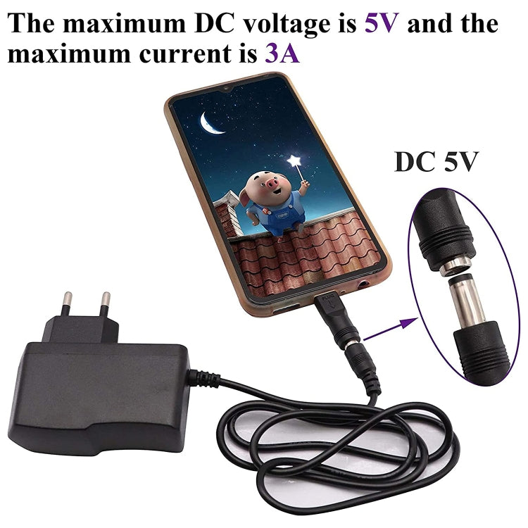 5.5 x 2.1mm Female to USB-C / Type-C Male Plug Adapter Connector