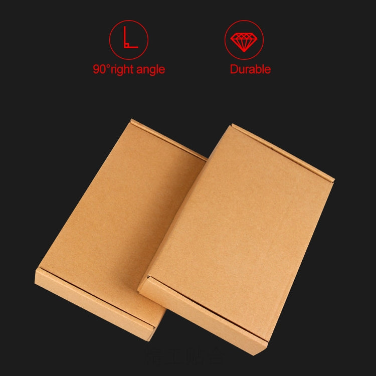 100 PCS Kraft Paper Shipping Box Packaging Box, Size: T1, 15x15x5cm
