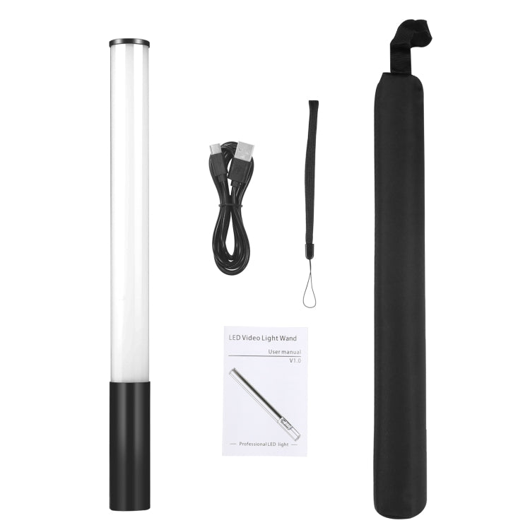 PULUZ Metal Body 2500-9000K RGB Full Color Beauty Fill Light Handheld Photography LED Light