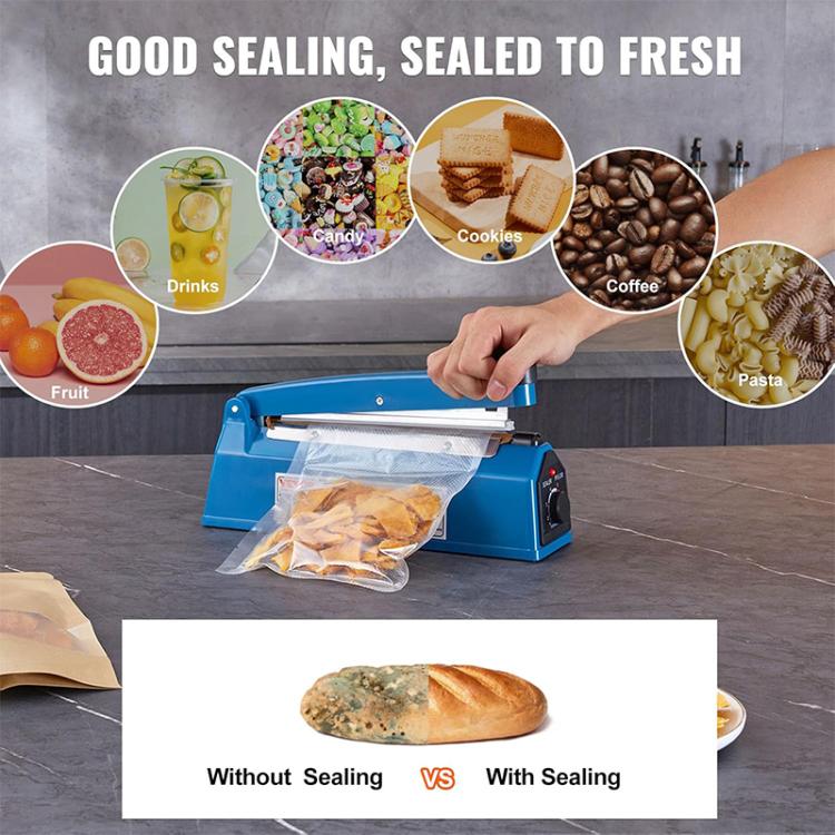 FS-300 300mm Heat Sealing Hand Impulse Poly Sealer Closer Machine