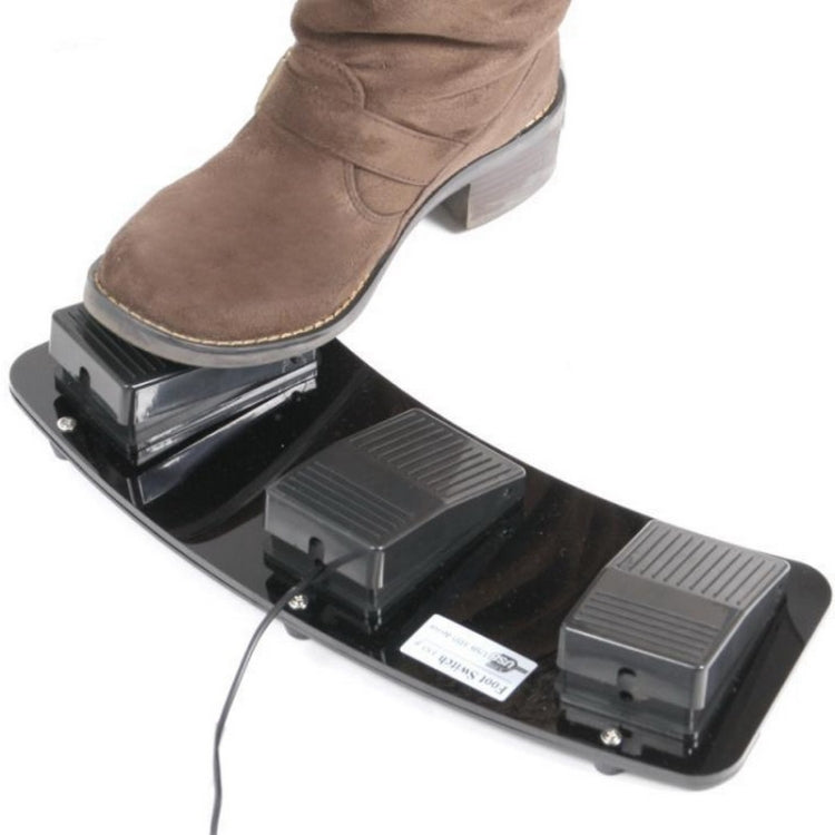 PC USB Triple Action Foot Switch