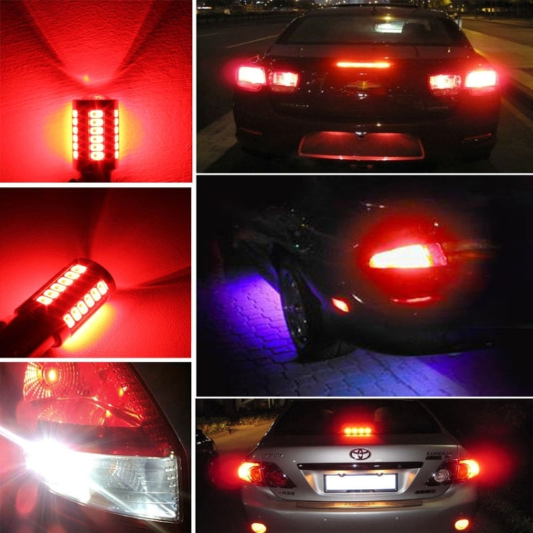 2PCS 1157/BAY15D 16.5W 1155LM 630-660nm 33 LED SMD 5630 Red Light Car Brake Light Lamp Bulb for Vehicles , DC12V