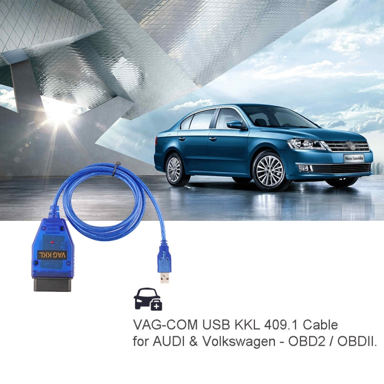 USB Cable KKL VAG-COM Car Auto Scanner Scan Tool for VW/Audi 409.1