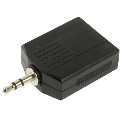 3.5mm Male to 2 Female 6.35mm Audio Adapter