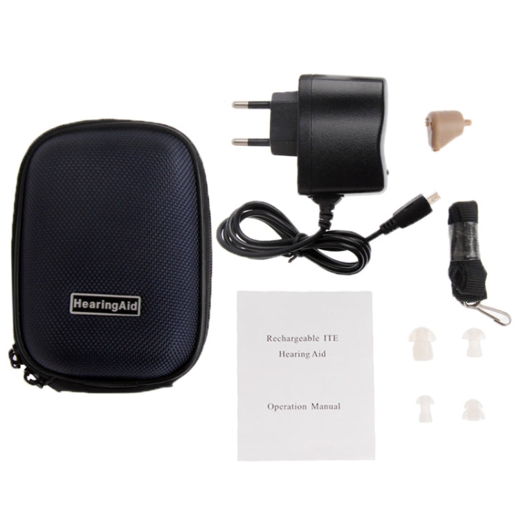 Axon Rechargeable ITE Hearing Aid Sound Amplifier, Support Volume Control (K-88)