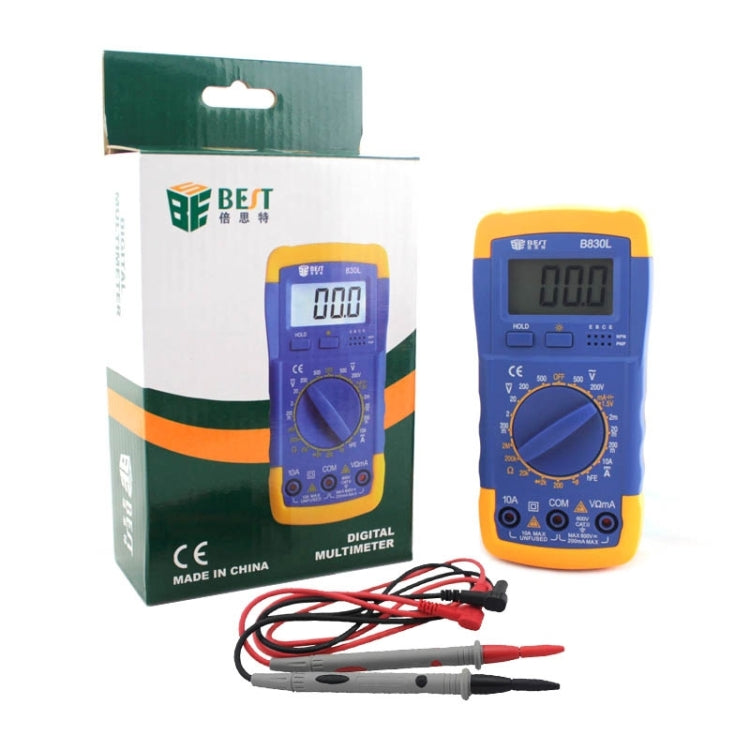 BEST BST- B830L 9V LCD Screen Display Digital Multimeter