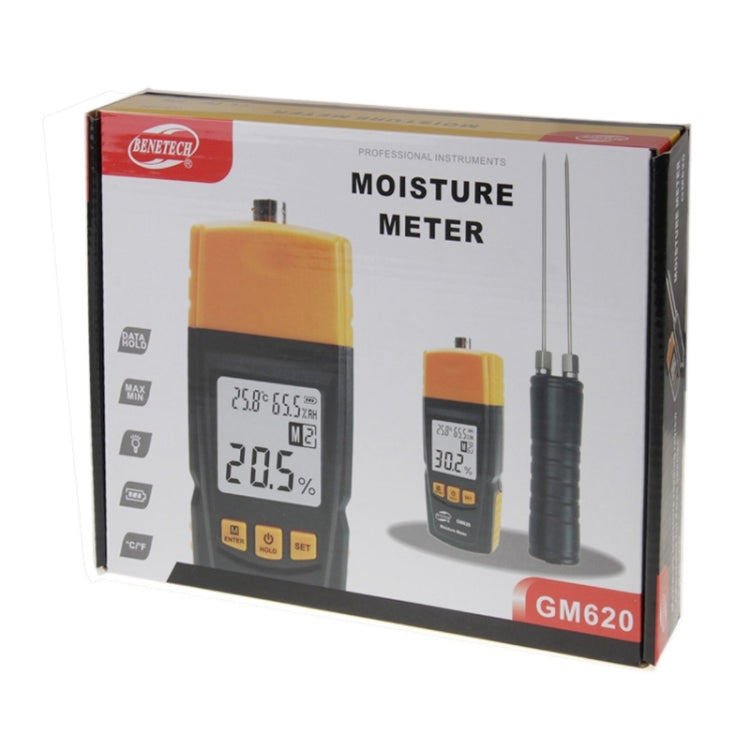 BENETECH GM620 1.8 inch LCD Screen Digital Wood Moisture Meter