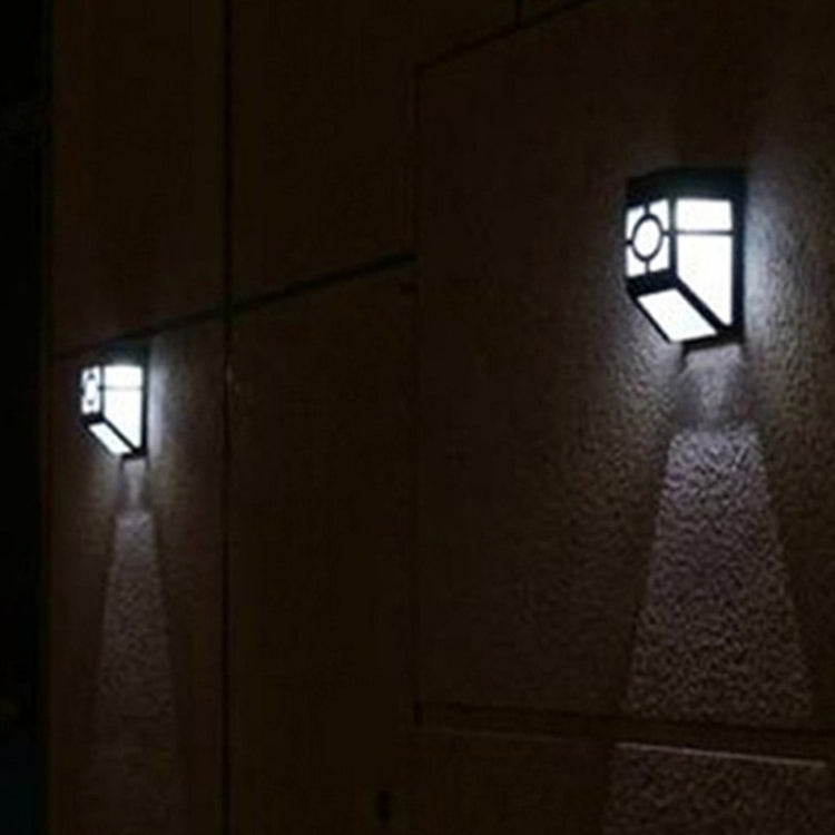 2 LED Fence Lamp Solar Wall Mounted Light