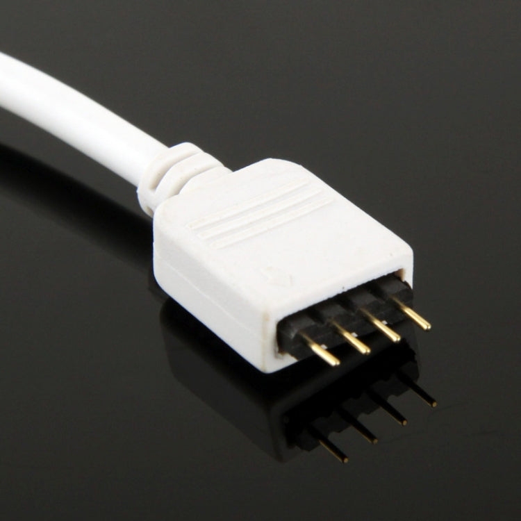 10mm No Need Soldering 4 Pin Male Connector for RGB 5050 SMD LED Strip, Length: 16cm