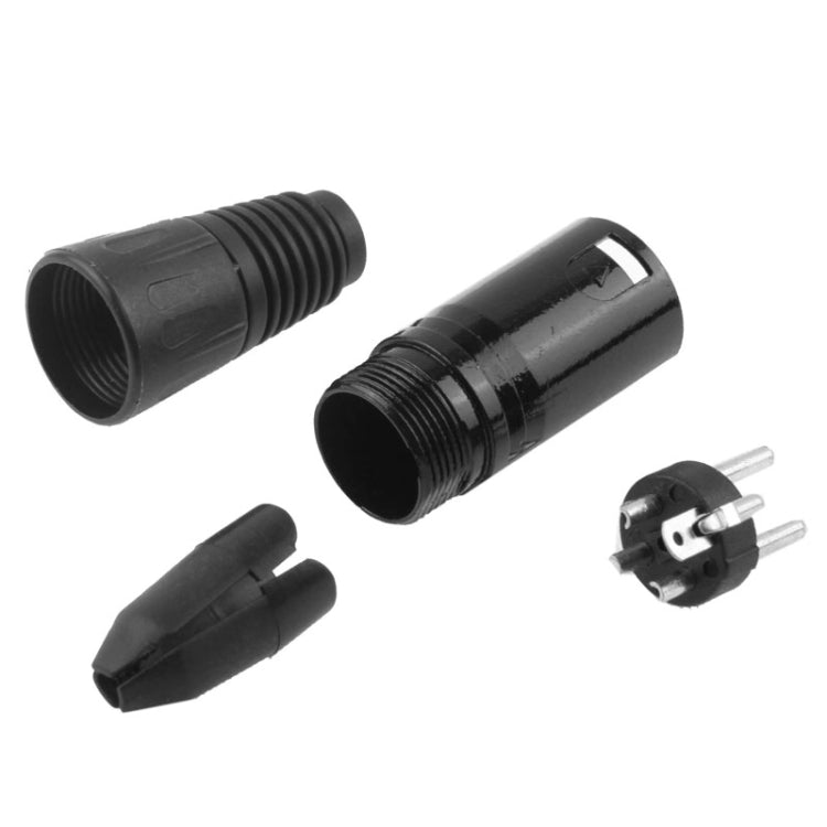 3 Pin XLR Male Plug Microphone Connector Adapter