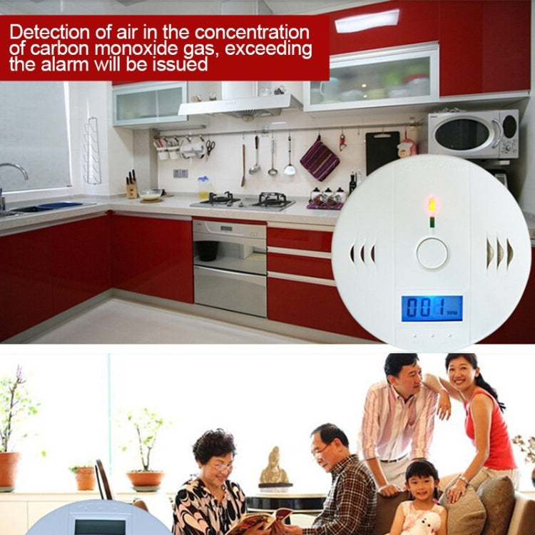 Gas Carbon Monoxide Detector Sensor Unit LCD CO Safety Alarm Tester