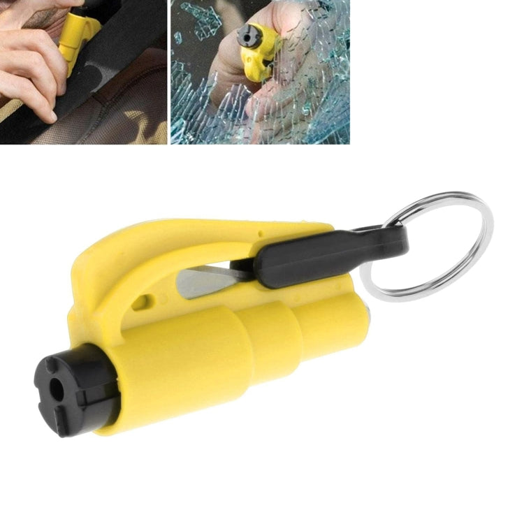 2 in 1 Car Emergency Hammer / Key Chain / Knife Broken Glass Portable Tool