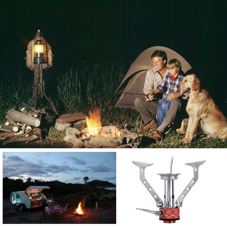 WH-S001 Outdoor Portable Ultra Mini Stainless Steel Gas Stove Camping Gas Stove