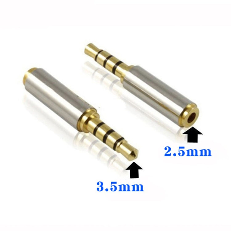 3.5mm 4-Pin Audio Jack Connector to 2.5mm 4-Pin Adapters (10 Pcs in One Package, the Price is for 10 Pcs)