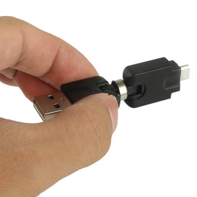 USB 2.0 AM to Micro USB 360 Degree Swivel Adapter for Galaxy S IV / i9500 / S III / i9300 /Note II / N7100 / i9220 / i9100 / i9082 / Nokia / LG / BlackBerry / HTC One X /Amazon Kindle / Sony Xperia etc