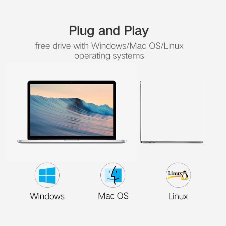 Portable USB-C / Type-C Male to 4 USB Ports Female HUB Adapter