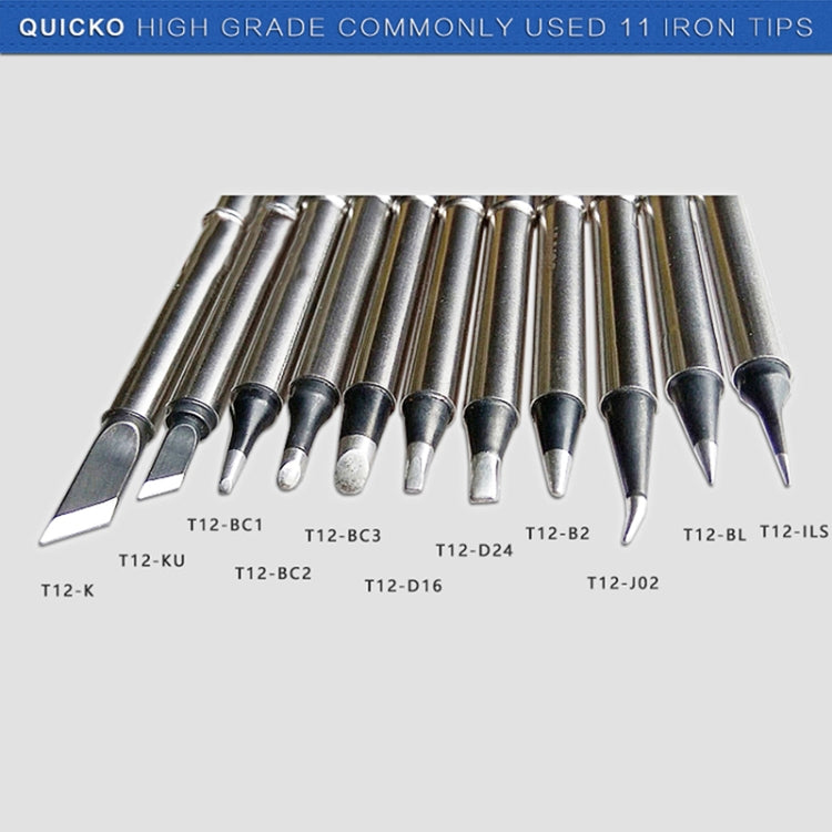 QUICKO T12-KU Black Welding Lead-free Soldering Iron Tip