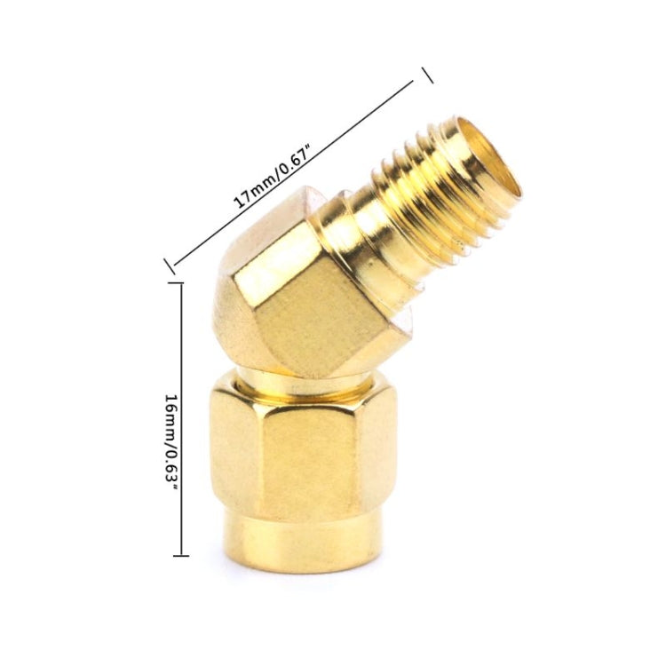SMA Male to SMA Female 45 Degrees 135 Degrees FPV Conical Adapter Connector
