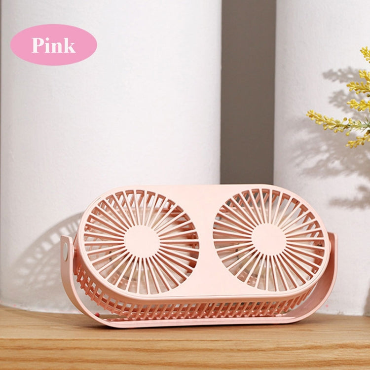 Small Bean Desktop Desktop Double Leaf Usb Mini Fan