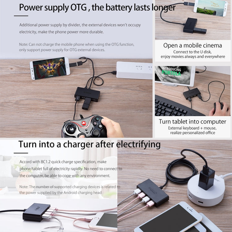 ORICO G11-H4-U3-100-BK 4 Port USB3.0 HUB