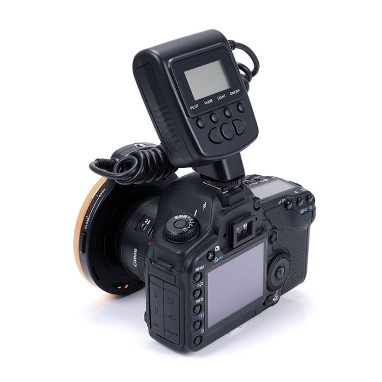 HD-130 Macro LED Ring Flash Light with 8 Different Sizes Adapter Ring (40.5 / 52 / 55 / 58 / 62 / 67 / 72 / 77mm) & 3 x Color Diffuser