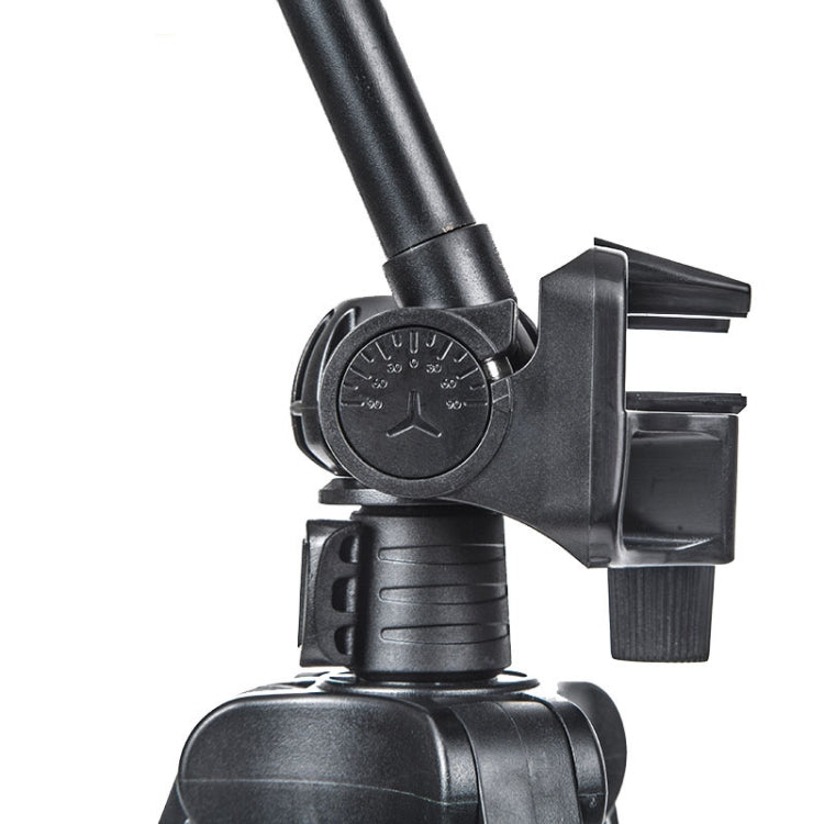 YUNTENG 6208 Aluminum Tripod Mount with Bluetooth Remote Control & 3-Way Head & Phone Clamp
