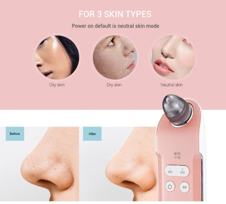 K-SKIN 3 Level Intensity Blackhead Removal Pore Cleaner Suction Rechargeable Black Spot Cleaner Facial Cleaning Machine