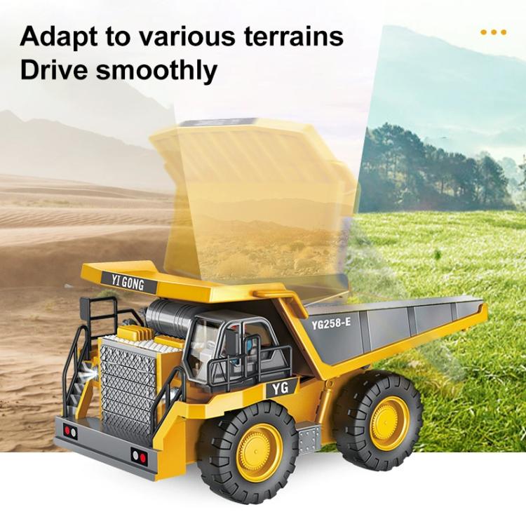 MoFun 1048 2.4G remote control nine-channel cargo construction vehicle 1:24 multi-function mining truck dumper