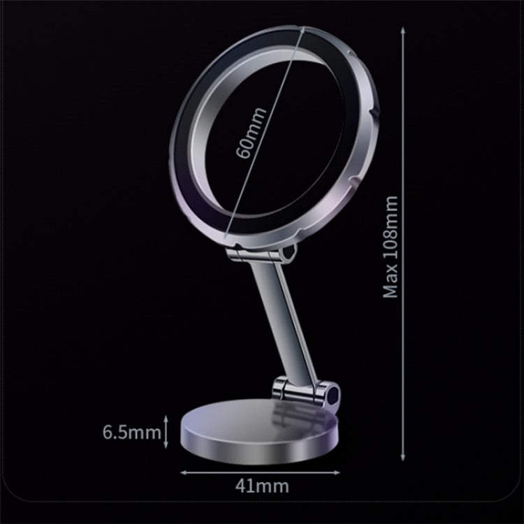 G118 1080-Degree Rotating Folding Magnetic Phone Holder Dashboard Suction Cup Car Mount