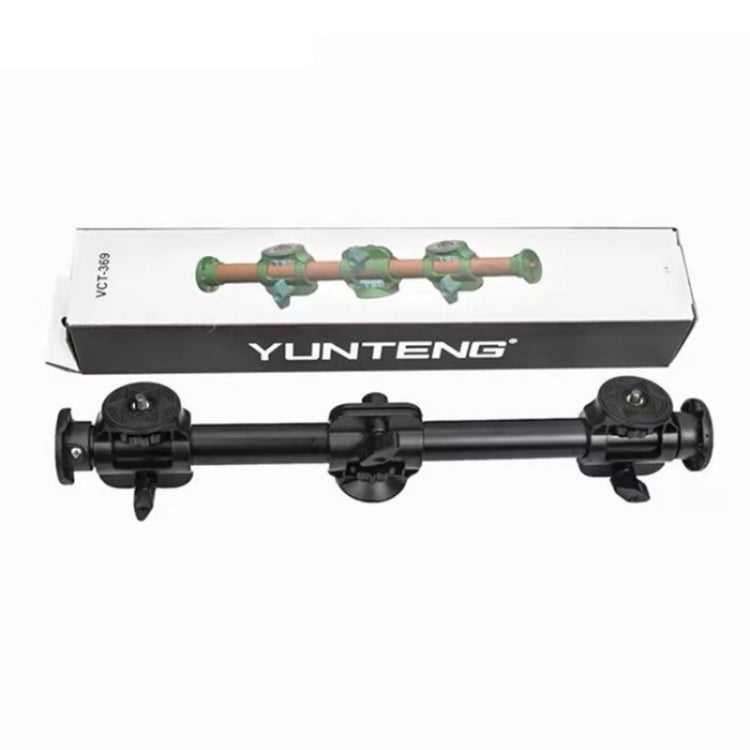 YUNTENG VCT-369 For Tripod Stabilizer Camera Horizontal Aluminum Alloy Gimbal Extension Pole